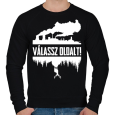 PRINTFASHION Válassz!  - Férfi pulóver - Fekete