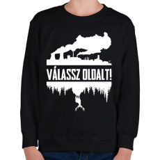 PRINTFASHION Válassz!  - Gyerek pulóver - Fekete