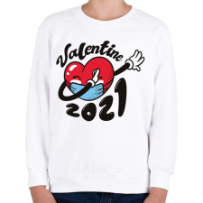 PRINTFASHION Valentin nap 2021 - Gyerek pulóver - Fehér gyerek pulóver, kardigán