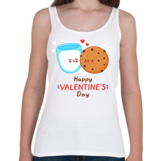 PRINTFASHION Valentin nap - Női atléta - Fehér