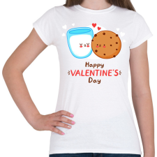 PRINTFASHION Valentin nap - Női póló - Fehér női póló