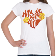 PRINTFASHION Valentine day Hawaii - Női póló - Fehér női póló