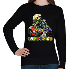 PRINTFASHION Valentino Rossi - The Doctor - Női pulóver - Fekete női pulóver, kardigán