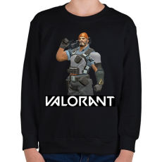 PRINTFASHION Valorant Brimstone - Gyerek pulóver - Fekete