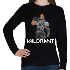 PRINTFASHION Valorant Brimstone - Női pulóver - Fekete női pulóver, kardigán