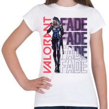 PRINTFASHION Valorant Fade - Női póló - Fehér női póló