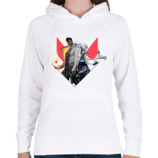 PRINTFASHION Valorant - Női kapucnis pulóver - Fehér