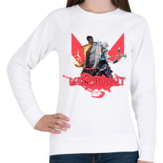 PRINTFASHION Valorant - Női pulóver - Fehér