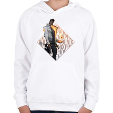 PRINTFASHION Valorant Phoenix - Gyerek kapucnis pulóver - Fehér gyerek pulóver, kardigán
