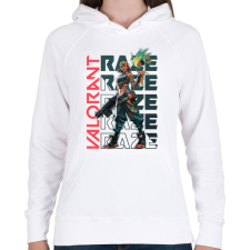 PRINTFASHION valorant raze - Női kapucnis pulóver - Fehér női pulóver, kardigán