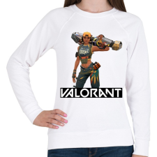 PRINTFASHION Valorant Raze - Női pulóver - Fehér női pulóver, kardigán