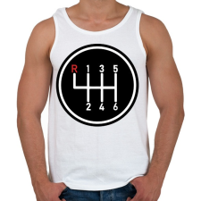 PRINTFASHION Váltóbox - Férfi atléta - Fehér atléta, trikó