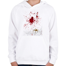 PRINTFASHION Vámpír jelmez - Gyerek kapucnis pulóver - Fehér gyerek pulóver, kardigán
