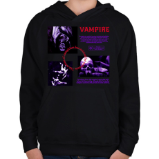 PRINTFASHION Vampire - Gyerek kapucnis pulóver - Fekete