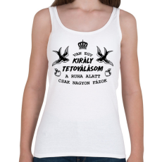 PRINTFASHION Van egy király tetoválásom - Női atléta - Fehér