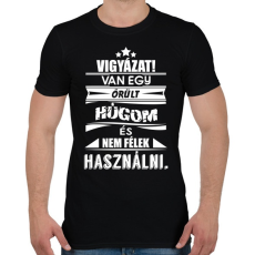 PRINTFASHION Van egy őrült húgom és... - Férfi póló - Fekete