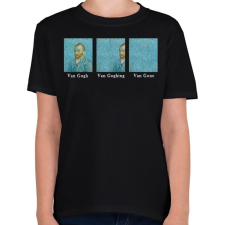 PRINTFASHION Van Gogh - Gyerek póló - Fekete gyerek póló