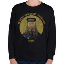PRINTFASHION Van Gogh - Postman - Gyerek pulóver - Fekete gyerek pulóver, kardigán