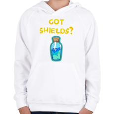 PRINTFASHION Van Shielded?  - Gyerek kapucnis pulóver - Fehér