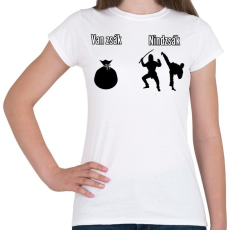 PRINTFASHION van zsák - nindzsák - Női póló - Fehér