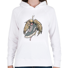 PRINTFASHION vanspng - Női kapucnis pulóver - Fehér női pulóver, kardigán