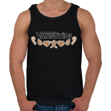 PRINTFASHION VANSütid - Férfi atléta - Fekete