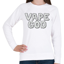 PRINTFASHION Vape god - Női pulóver - Fehér női pulóver, kardigán