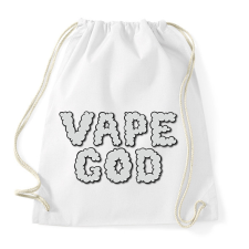 PRINTFASHION Vape god - Sportzsák, Tornazsák - Fehér tornazsák