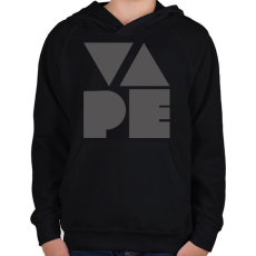 PRINTFASHION VAPE - Gyerek kapucnis pulóver - Fekete