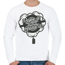 PRINTFASHION Vape it until - Férfi pulóver - Fehér férfi pulóver, kardigán