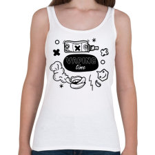 PRINTFASHION Vaping time - Női atléta - Fehér női trikó