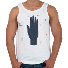 PRINTFASHION Varázs kéz - Férfi atléta - Fehér