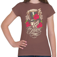 PRINTFASHION Varázslat - Női póló - Mogyoróbarna női póló