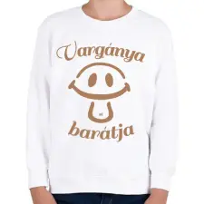 PRINTFASHION Vargánya barátja gombász póló gyerekeknek - Gyerek pulóver - Fehér gyerek pulóver, kardigán