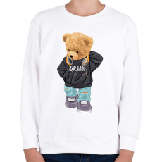 PRINTFASHION Városi maci - Gyerek pulóver - Fehér