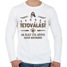 PRINTFASHION Varras tetoválás - Férfi hosszú ujjú póló - Fehér
