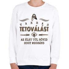 PRINTFASHION Varras tetoválás - Gyerek pulóver - Fehér gyerek pulóver, kardigán