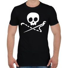 PRINTFASHION Varró koponya - Férfi póló - Fekete