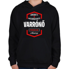 PRINTFASHION Varrónő prémium minőség - Gyerek kapucnis pulóver - Fekete gyerek pulóver, kardigán