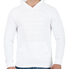 PRINTFASHION Vasas3 - Férfi kapucnis pulóver - Fehér