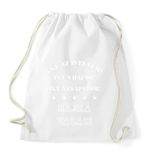 PRINTFASHION Vasas3 - Sportzsák, Tornazsák - Fehér tornazsák