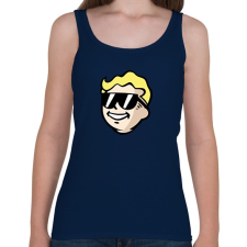 PRINTFASHION Vault Boy - Női atléta - Sötétkék női trikó