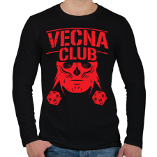 PRINTFASHION Vecna Club DND - Férfi hosszú ujjú póló - Fekete férfi póló