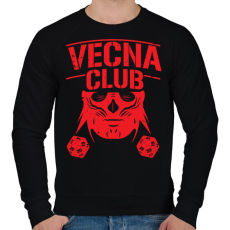PRINTFASHION Vecna Club DND - Férfi pulóver - Fekete