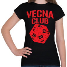 PRINTFASHION Vecna Club - Női póló - Fekete női póló