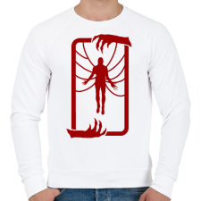 PRINTFASHION Vecna - Férfi pulóver - Fehér férfi pulóver, kardigán