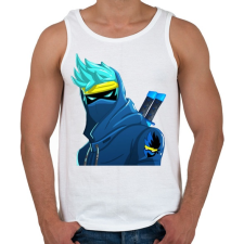 PRINTFASHION Vector Fortnite Ninja - Férfi atléta - Fehér atléta, trikó