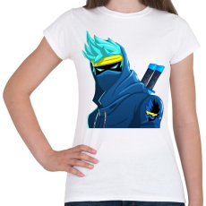 PRINTFASHION Vector Fortnite Ninja  - Női póló - Fehér