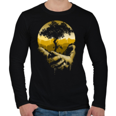 PRINTFASHION Védd a természetet - Férfi hosszú ujjú póló - Fekete