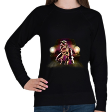 PRINTFASHION Védelem - Női pulóver - Fekete női pulóver, kardigán